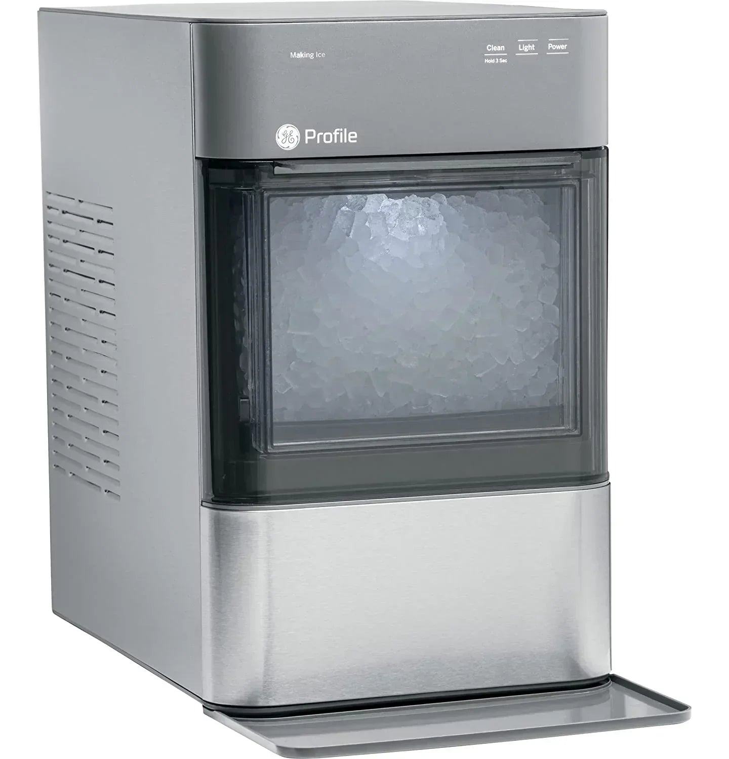 2.0 Countertop Nugget Ice Maker | Ice Machine with WiFi Connectivity | Smart Home Kitchen Essentials | Black Stainless