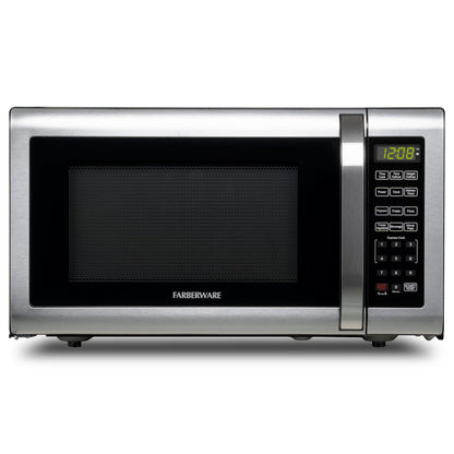 Farberware 1.6 Cu. Ft. Microwave Oven, Brushed Stainless Steel