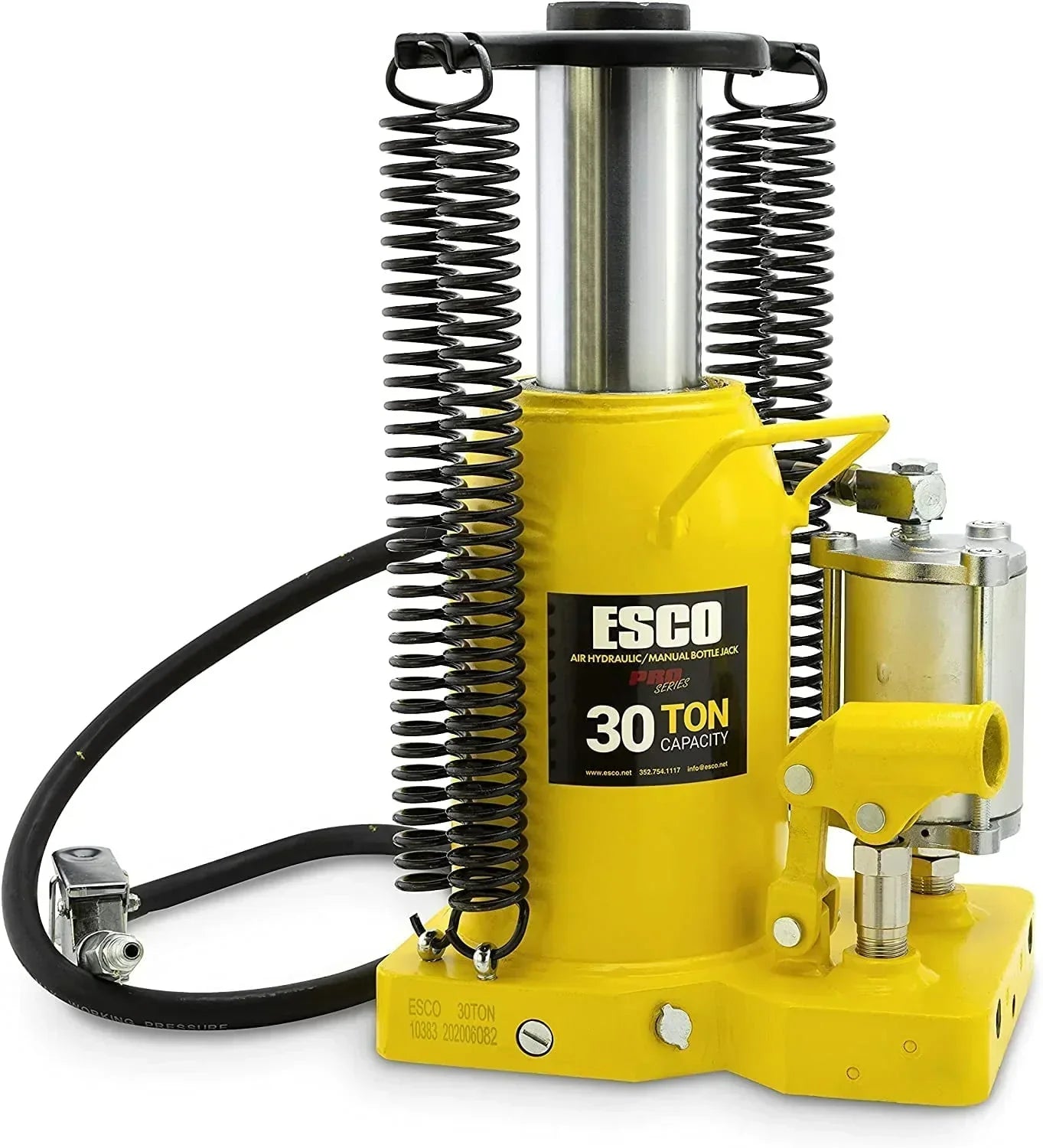 30 Ton Pro Series Air Hydraulic Bottle Jack – Heavy Duty Lifting for Automotive and Industrial Use