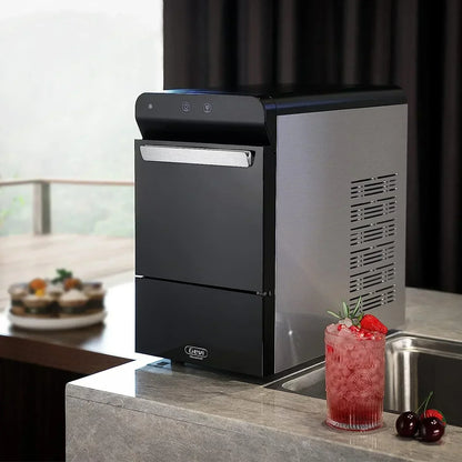 V2.0 Countertop Nugget Ice Maker | Self Cleaning Pellet Ice Maker | Open and Pour Refill | Stainless Steel Housing |
