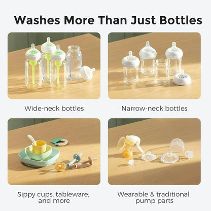 Baby Bottle Washer, Sterilizer & Dryer - All-in-One Cleaning Machine for Bottles, Pump Parts & Baby Essentials