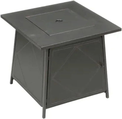 Four Seasons Patio Dual Heat 50,000 BTU Square Gas Fire Pit