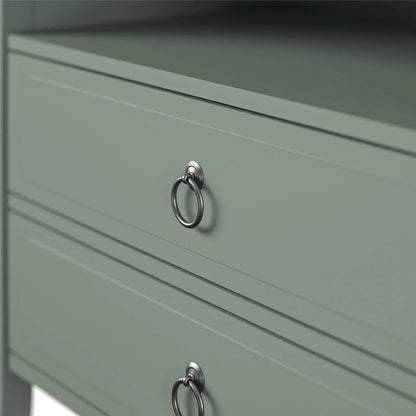Drawer Nightstand, Green