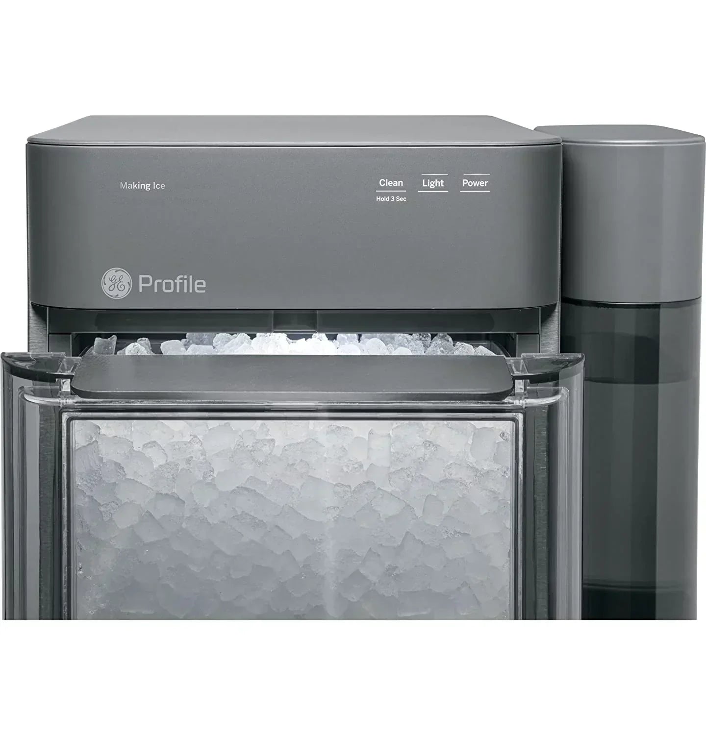 2.0 Countertop Nugget Ice Maker | Ice Machine with WiFi Connectivity | Smart Home Kitchen Essentials | Black Stainless