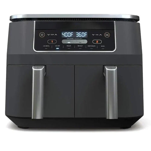 DZ401 Foodi 10 Quart 6-in-1 DualZone XL 2-Basket Air Fryer with 2 Independent Frying Baskets