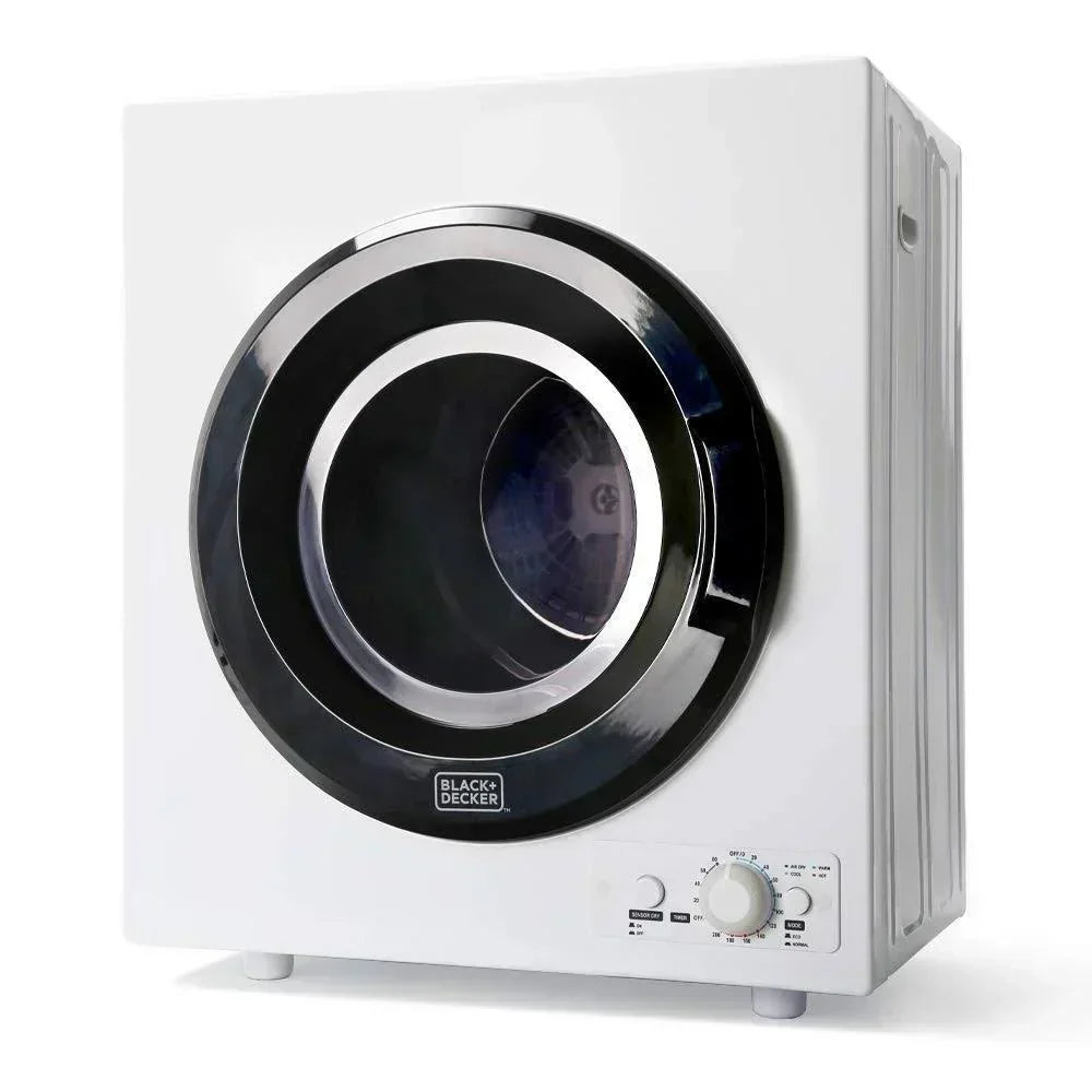 3.5 Cu. ft. Portable Dryer – White Black