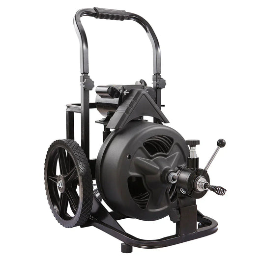 XtremepowerUS 45078 45078 Drain Snake Commercial w/Attachments 100' Electric Sewer