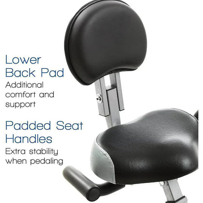 FB350 Folding Exercise Bike, Silver