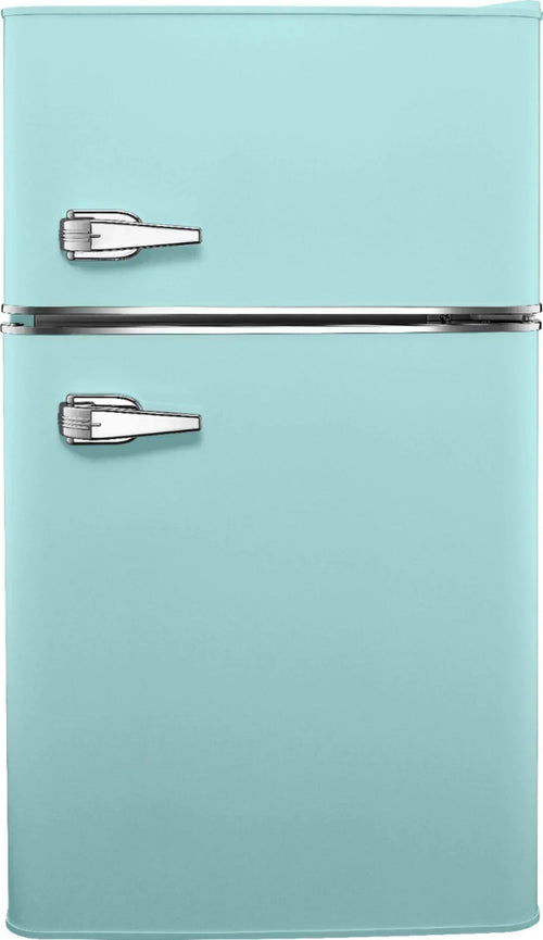 3.1 Cu. ft. Retro Mini Fridge with Top Freezer – Cool Mint
