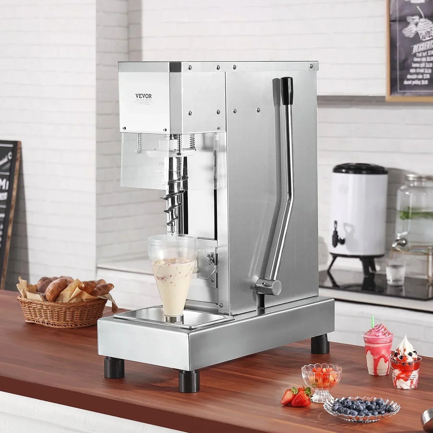 Ice Cream Blender 750W High Speed Mixer 1740 RPM 304 Stainless Steel New