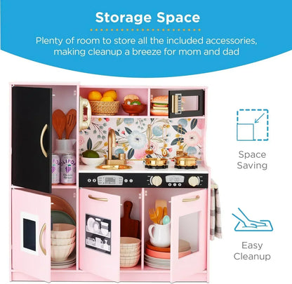 Best Pretend Kitchen Wooden Toy Set for Kids