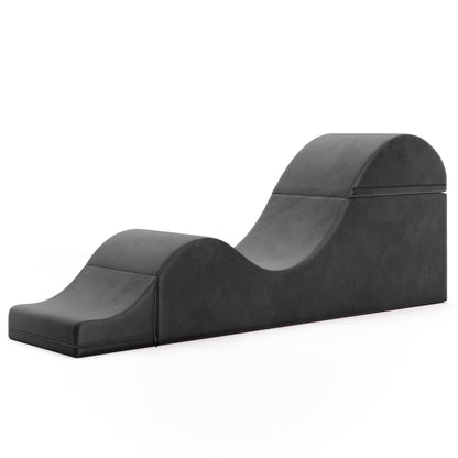 Avana Kami Convertible Chaise / Yoga & Massage - 2-In-1 Ottoman with Concealed Fold Out Yoga Lounge Chair, Microvelvet - N/A