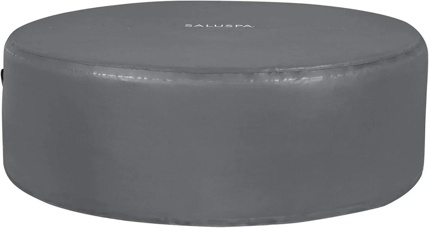 Inflatable Hot Tub Spa (71" x 26") | Portable Hot Tub with 2 Covers (1 Energy-Efficient Thermal Cover and 1 Standard Cover) | Fits Up to 2-4 Persons | Black
