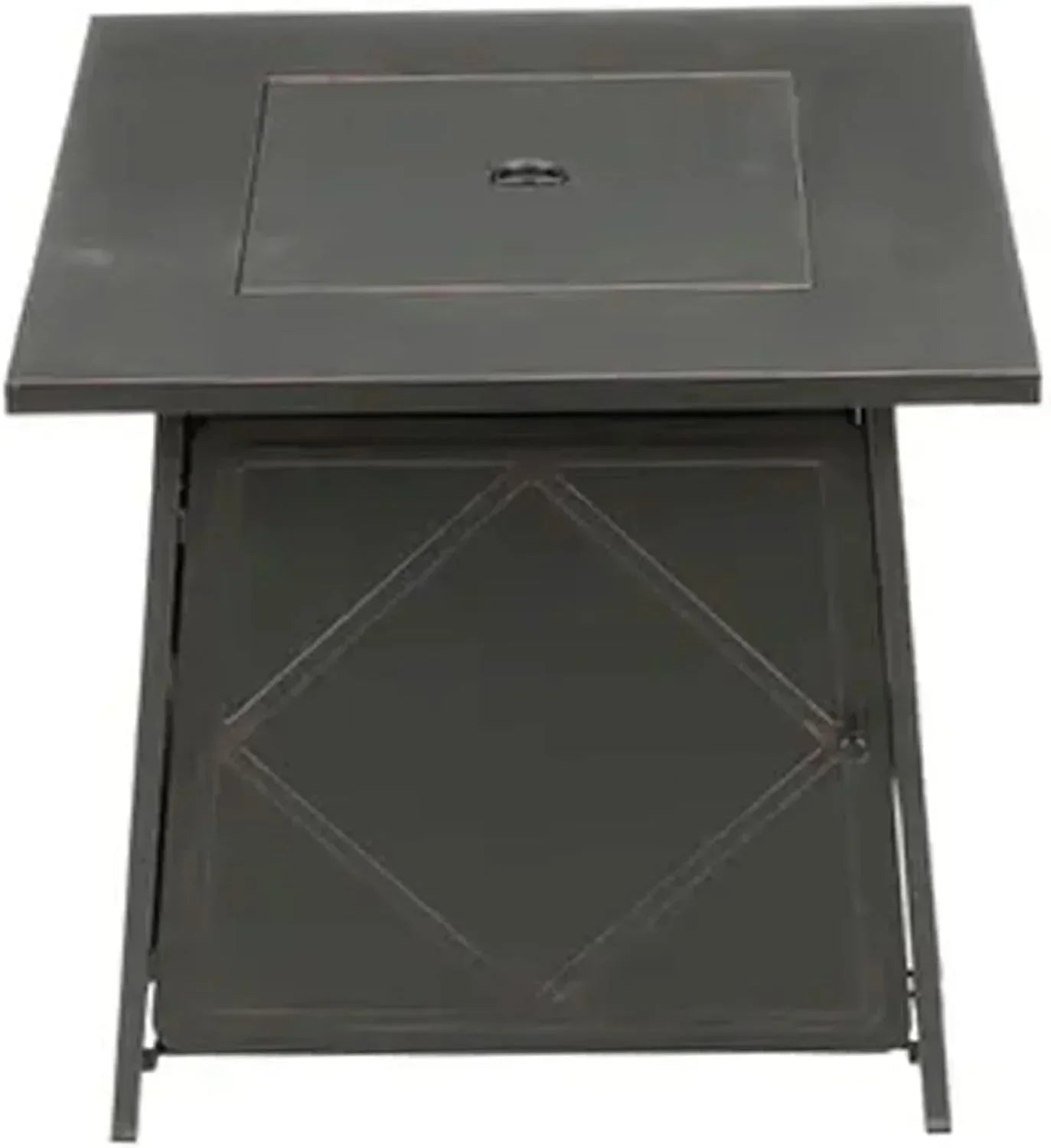 Four Seasons Patio Dual Heat 50,000 BTU Square Gas Fire Pit